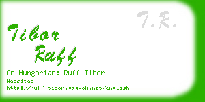 tibor ruff business card